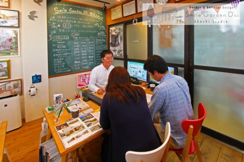 スマイルガーデンディーズ 相談会 打合せ風景 外構相談