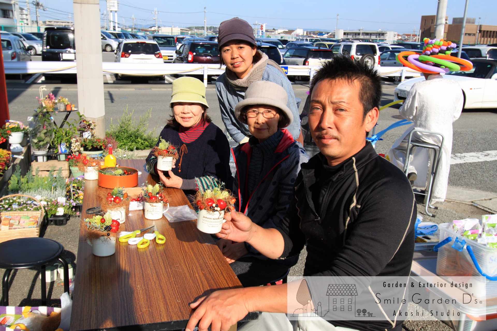 スマイルガーデン 秋のお庭大相談会 マグカップアレンジ