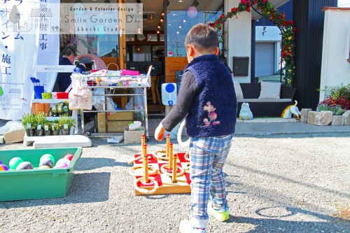 スマイルガーデン 魚住町 輪投げ イベント