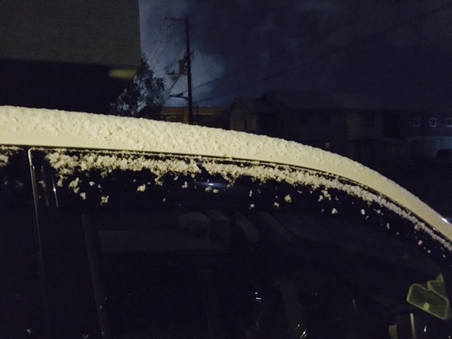 初雪　スマイルガーデン　明石　加古川