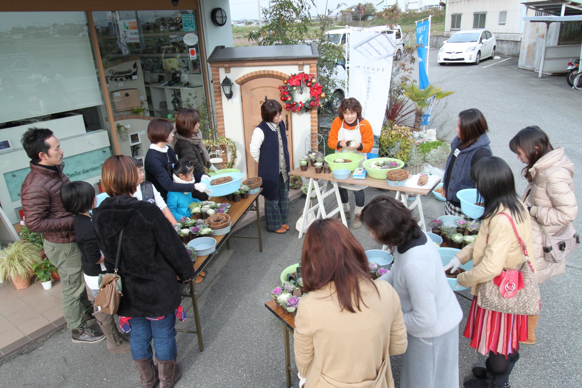 お正月リース作り教室開催✿