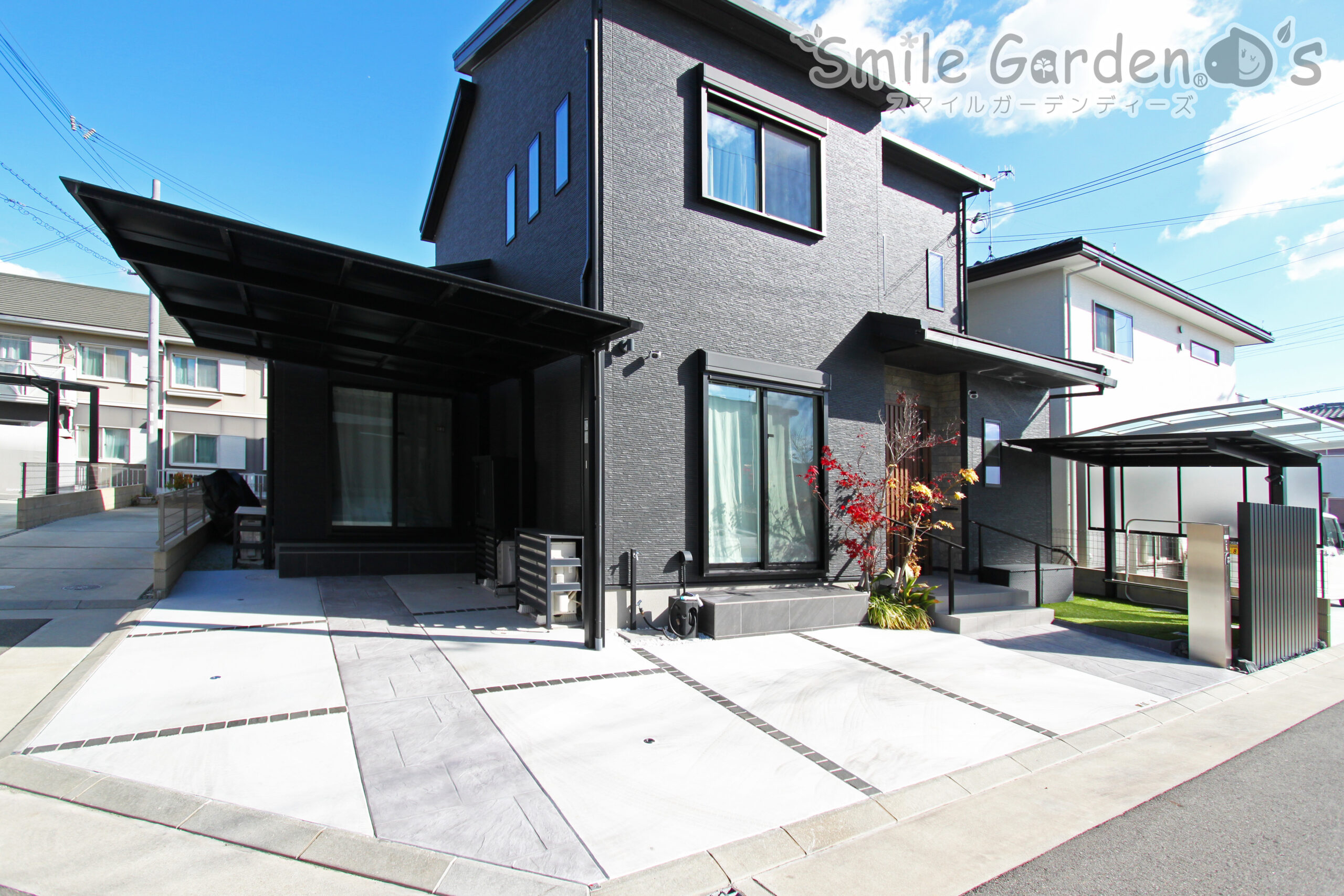 暗くなると見にくかった玄関まわりをリフォーム