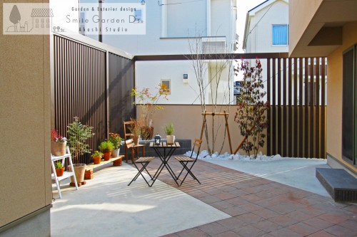 スマイルガーデン 庭デザイン 目隠し 植栽 +G 播磨町
